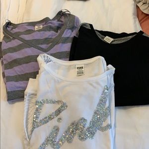 Three VS PINK tops